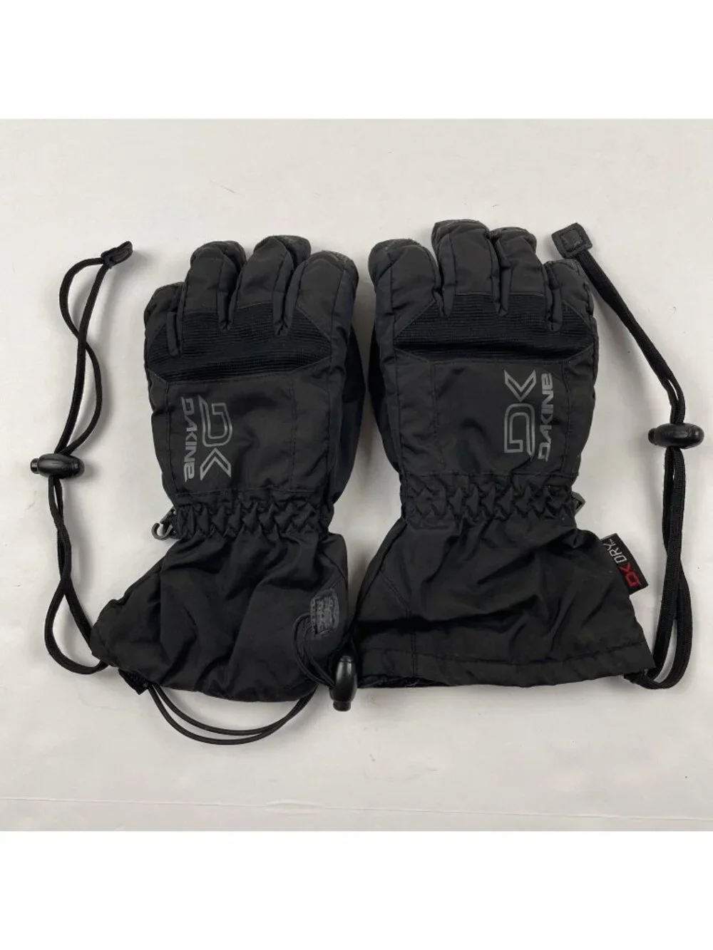 Dakine Scout Junior Gloves Kids M (6-8) Gauntlet Cuff Ski Snowboard Black